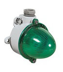 RONDO GREEN SIGNAL LAMP IN WALL-MOUNTING ALUMINIUM ALLOY ENCLOSURE 250V IP54
