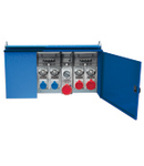 ENERGY METALBOX ASSEMBLY (ACS) IN METALLIC CABINET WITH 6 SWITCHED INTERLOCKED PrizaS WITH FUSES 2X 16A 2P+E 230V/2X 16A 3P+E 400V/2X 32A 3P+E 380-415V - IP65