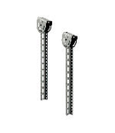 TUNNEL54 PAIR OF SUPPORTS AISI 316L STAINLESS STEEL FOR FIXING PrizaS TO ROOF