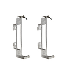 TUNNEL54 PAIR OF SUPPORTS IN STAINLESS STEEL 200X100 FOR FIXING LED TUNNEL PROJECTORS