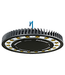 SERIES META LAMPA SUSPENDATA 9LEDS GLASS DIFFUSER ROTOSYMMETRICAL WIDE BEAM OPTIC IP66/IP67