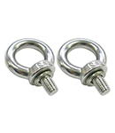 PAIR OF EYEBOLT FOR INSTALLATION AND SUSPENSION OF WATERTIGHT STAINLESS STEEL LIGHTING FIXTURES