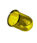 NAVE DIFFUSER IN SMOOTH YELLOW COLOURED GLASS TYPE UNAV 1268 FOR WATERTIGHT CYLINDRICAL LUMINAIRES