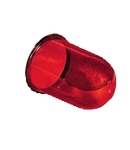 NAVE DIFFUSER IN SMOOTH RED COLOURED GLASS TYPE UNAV 1268 FOR WATERTIGHT CYLINDRICAL LUMINAIRES