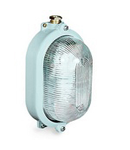 NAVE WATERTIGHT OVAL LIGHTING FIXTURE IN BRASS WITH GLASS DIFFUSER UNAV 2135 2XM24 250V IP66