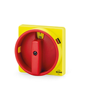 FRONT OPERATOR PADLOCKABLE
IP65 standard 67x67mm Y2 EMERGENCY YELLOW/RED TYPE 1, 4, 4X