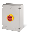 Intrerupator separator
100A 6P IP55 228x308x128mm Y4 IK09 EMERGENCY YELLOW/RED GW 650°C