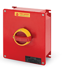 Intrerupator separator
125A 6P IP65 500x400x200mm IK10 EMERGENCY YELLOW/RED FIRE RATED 1xNA+1xNC