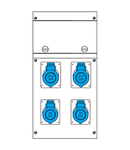 Cutie montaj
4 NR IP44 212x415x105mm