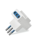 3-WAY ADAPTOR
2P+E-10A-(S11) WHITE 3x2P+E-10A-(P11)