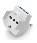 3-WAY ADAPTOR
2P+E-16A-(S17) WHITE 2x2P+E-16A-(P17/11) 1x2P+T-16A-(P40)