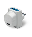 USB ADAPTOR
2P+E-10A-(S11) WHITE 2x2P+E-10A-(P11) 1xUSB 5V 2.1A