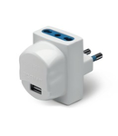 USB ADAPTOR
2P+E-16A-(S17) WHITE 2x2P+E-16A-(P17/11) 1xUSB 5V 2.1A