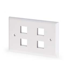 Placa ornament 
4 INLETS THERMOPLASTIC WHITE