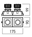 AGR03UWW MWH/BK
Corp încastrat