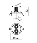 DLR02UWW MWH
Corp încastrat