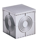 SQUARE ACCES CHAMBER 300X300X300 - FLAT KNOCKOUT BASE AND HIGH RESISTANCE LID