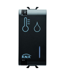 KNX HUMIDITY/TEMPERATURE SENSORS - 1 modul - BLACK - CProiector HORUS