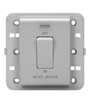 Intrerupator 2P 250V ac - Standard englez - 20 A - 1 modul - WATER HEATER - TITANIUM - CProiector HORUS