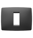 ONE PLATE - IN PAINTED TECHNOPOLYMER - 1 modul - SATIN BLACK - CProiector HORUS