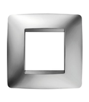 Placa ornament CProiector HORUS ONE - IN METALLISED TECHNOPOLYMER - 2 modul - CHROME - CProiector HORUS