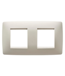 Placa ornament CProiector HORUS ONE - IN TECHNOPOLYMER - 2+2 modul HORIZONTAL - IVORY - CProiector HORUS