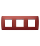Placa ornament CProiector HORUS ONE - IN PAINTED TECHNOPOLYMER - 2+2+2 modul HORIZONTAL - RUBY - CProiector HORUS