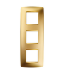 Placa ornament CProiector HORUS ONE - IN METALLISED TECHNOPOLYMER - 2+2+2 modul VERTICAL - GOLD - CProiector HORUS