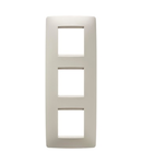 Placa ornament CProiector HORUS ONE - IN TECHNOPOLYMER - 2+2+2 modul VERTICAL - IVORY - CProiector HORUS