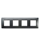 Placa ornament CProiector HORUS ONE - IN PAINTED TECHNOPOLYMER - 2+2+2+2 modul HORIZONTAL - SLATE - CProiector HORUS