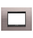 Placa ornament CProiector HORUS LUX metal- 3 module - BRUSHED ALUMINIUM LAVY - CProiector HORUS