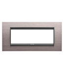 Placa ornament CProiector HORUS LUX metal- 6 module - BRUSHED ALUMINIUM LAVY - CProiector HORUS