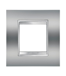 Placa ornament CProiector HORUS LUX international - IN METALLISED TECHNOPOLYMER - 2 modul - CHROME - CProiector HORUS