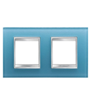 Placa ornament CProiector HORUS LUX international - IN GLASS - 2+2 modul HORIZONTAL - AQUAMARINE - CProiector HORUS