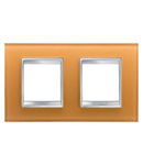 Placa ornament CProiector HORUS LUX international - IN GLASS - 2+2 modul HORIZONTAL - OCHRE - CProiector HORUS