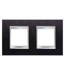 Placa ornament CProiector HORUS LUX international - IN METAL - 2+2 modul HORIZONTAL - ALUMINIUM BLACK - CProiector HORUS