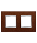 Placa ornament CProiector HORUS LUX international - IN METAL - 2+2 modul HORIZONTAL - OXIDISED FINISH - CProiector HORUS