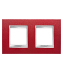 Placa ornament CProiector HORUS LUX international - IN TECHNOPOLYMER LEATHER FINISHING - 2+2 modul HORIZONTAL - RUBY - CProiector HORUS