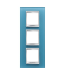 Placa ornament CProiector HORUS LUX international - IN GLASS - 2+2+2 modul VERTICAL - AQUAMARINE - CProiector HORUS