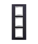 Placa ornament CProiector HORUS LUX international - IN METAL - 2+2+2 modul VERTICAL - ALUMINIUM BLACK - CProiector HORUS