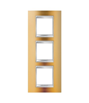 Placa ornament CProiector HORUS LUX international - IN METALLISED TECHNOPOLYMER - 2+2+2 modul VERTICAL - GOLD - CProiector HORUS