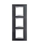 Placa ornament CProiector HORUS LUX international - IN PAINTED TECHNOPOLYMER - 2+2+2 modul VERTICAL - SLATE - CProiector HORUS