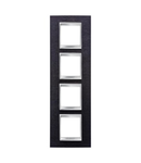 Placa ornament CProiector HORUS LUX international - IN METAL - 2+2+2+2 modul VERTICAL - ALUMINIUM BLACK - CProiector HORUS