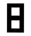 Placa ornament CProiector HORUS GEO International - IN TECHNOPOLYMER - 2+2 modul VERTICAL - TGEOR BLACK- CProiector HORUS