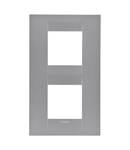 Placa ornament CProiector HORUS GEO International - IN PAINTED TECHNOPOLYMER - 2+2 modul VERTICAL - TITANIUM- CProiector HORUS