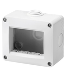 Doza aparenta cu suport incorporat - PROTECTED IP40 3 modul - RAL 7035 GREY - CProiector HORUS