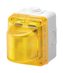 INDICATOR LAMPS - 15W - 230V - YELLOW DIFFUSOR - IP55 - GREY RAL 7035