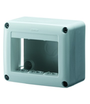 SELF-SUPPORTING DEVICE BOX FOR SYSTEM DEVICE - SKIRT AND FRAMNE TRUNKING - 3 modul - SYSTEM RANGE - WHITE RAL 9010