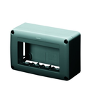 SELF-SUPPORTING DEVICE BOX FOR SYSTEM DEVICE - SKIRT AND FRAMNE TRUNKING - 4 modul - SYSTEM RANGE - ANTHRACITE RAL7021
