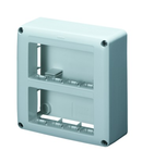 SELF-SUPPORTING DEVICE BOX FOR SYSTEM DEVICE - SKIRT AND FRAMNE TRUNKING - 8 modul - SYSTEM RANGE - WHITE RAL 9010